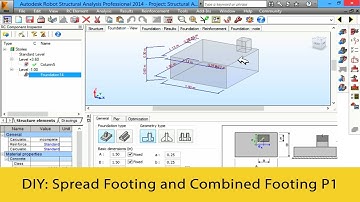 Autodesk Robot Tutorials 2016 - How to Design Spread Footing and Combined Footing Part 1