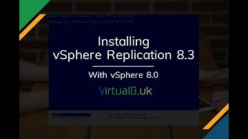 vSphere Replication Install and Configure 8.3 on vSphere 7.0 - VirtualG.uk