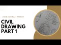 Part 1 civil drawing past paper question 4 june 2022 grade 12 egd