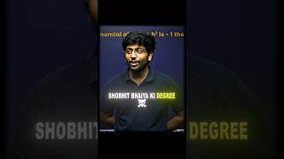 Shobhit Bhaiya Ki Degree🥶||Prashant Kirad|| #shorts #boardexam #ytshorts #class10 #cbse #motivation