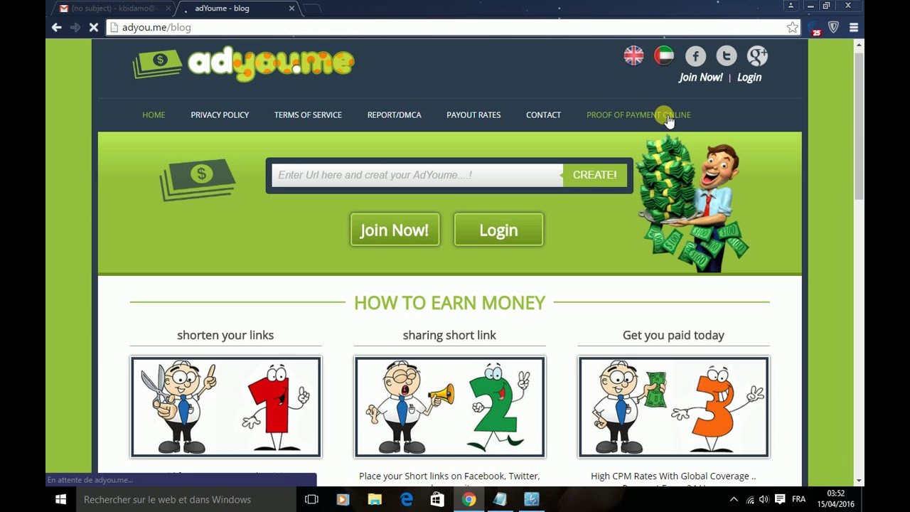 gagner 100$ avec adyou.me