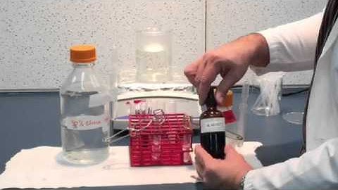 Benedict test for simple sugars