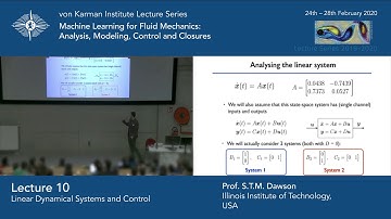 Linear Dynamical Systems and Control (Prof. Scott Dawson)