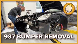 Porsche Cayman S 987 FRONT BUMPER COVER REMOVAL