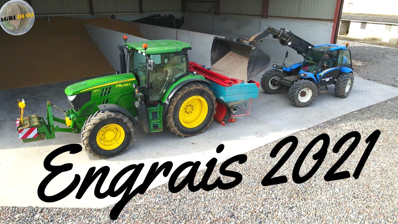 Engrais 2021 / Sulky DPA XL + John Deere 6150r