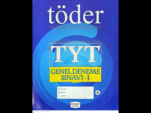 TÖDER 2024 1 NOLU TYT DENEME SINAVI SORU ÇÖZÜMLERİ 17.01.2024