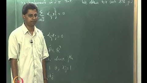 Mod-04 Lec-18 Equality of the Row-rank and the Column-rank II