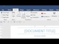 How To Insert Table Of Contents In Word