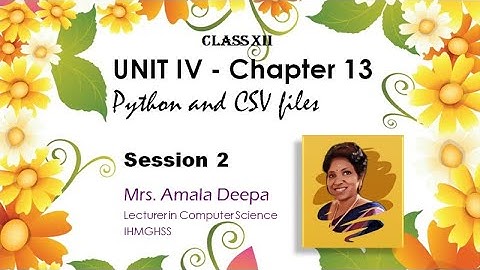 Computer Science-Class XII-Chapter13-Session2