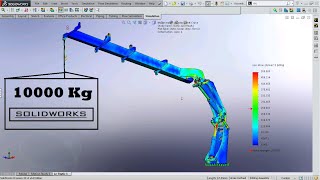 Crane load testing simulation using solidworks