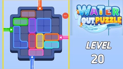 Water Out Puzzle Level 20 walkthrough solution 