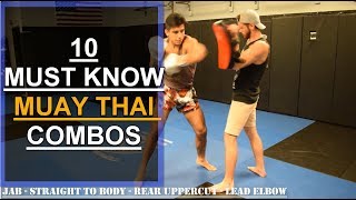 (2020) 10 MUST KNOW Muay Thai Combos For Beginners...
