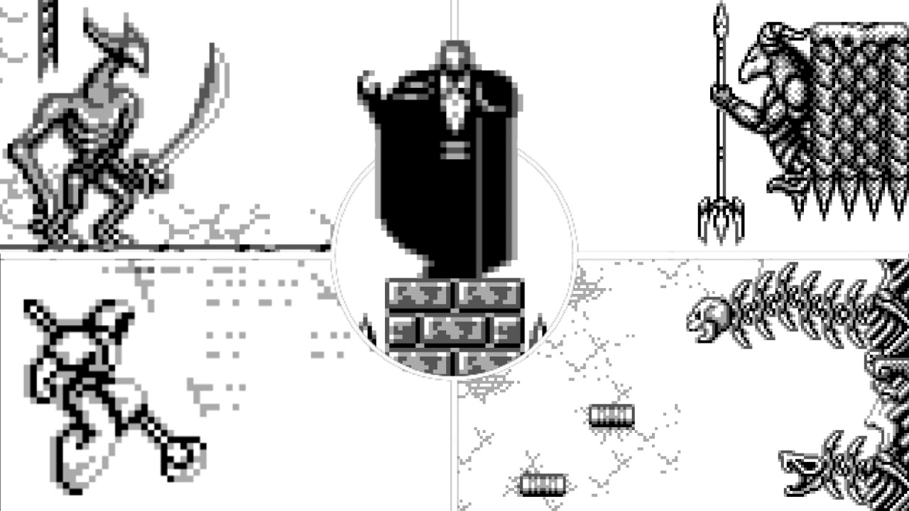 Castlevania II: Belmont's Revenge (Game Boy) All Bosses (No Damage, No Subweapons)