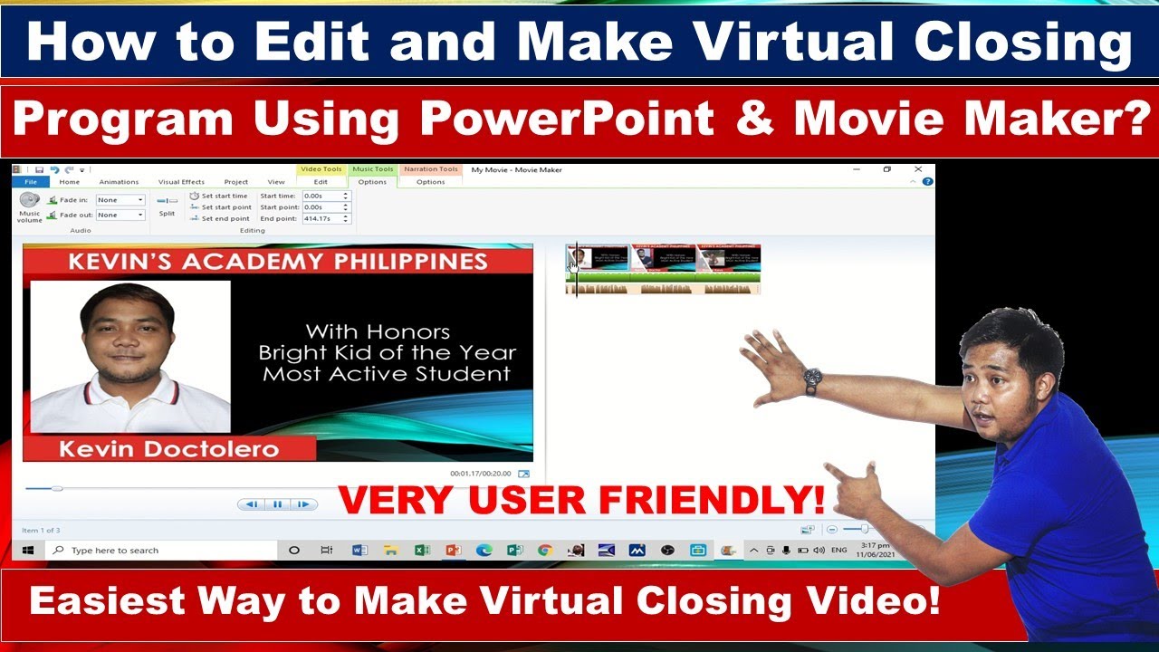 How To Make And Edit Virtual Closing Program Using Windows Movie Maker And Ms Powerpoint Tagalog Youtube