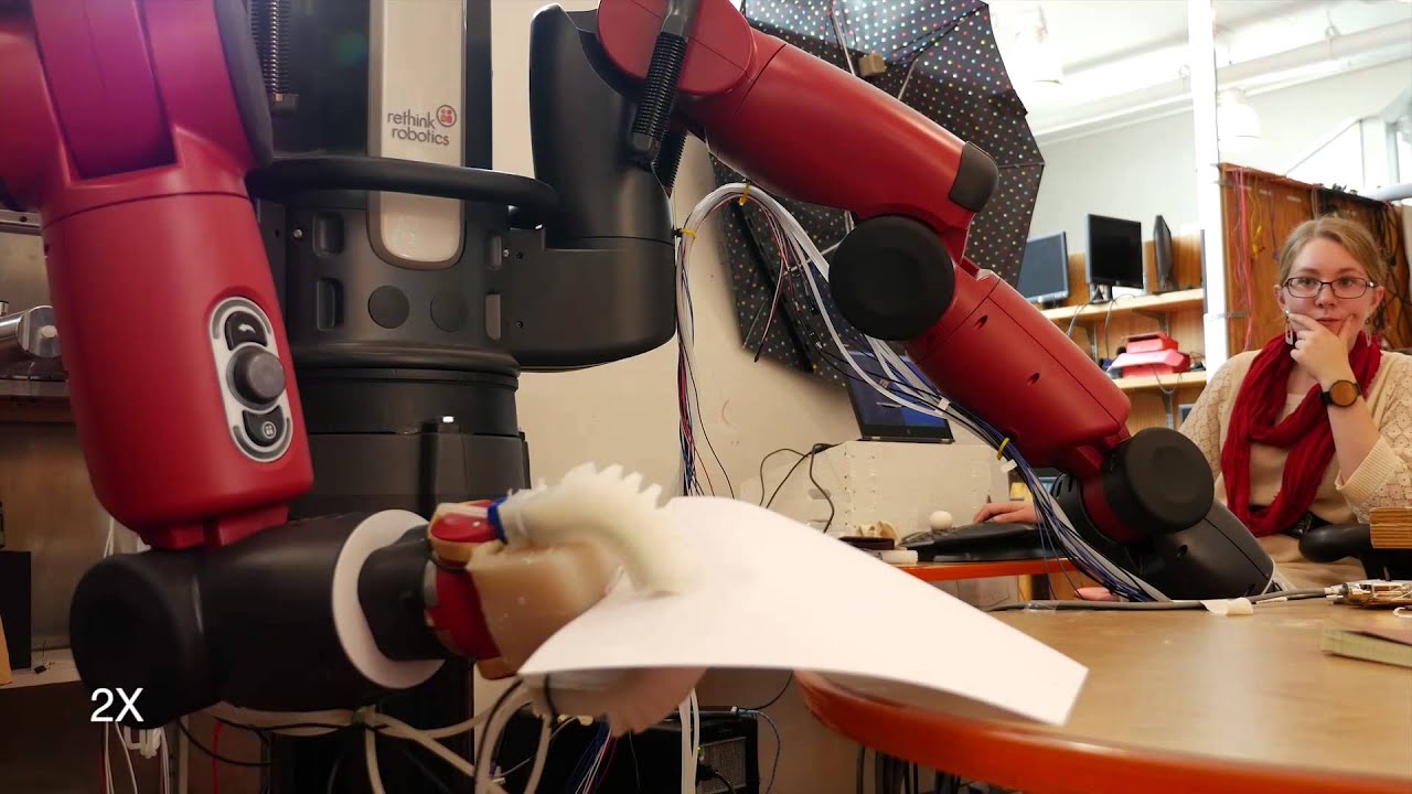 Robotic gripper made of paper can grab both delicate and heavy things