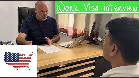 U.S. Work Visa Interview | American Trainer | H1B Visa 🇺🇸🇺🇸