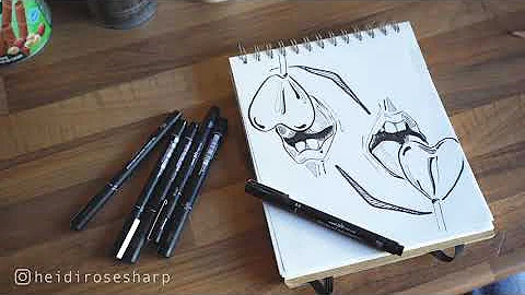 Heidi Sharp creates with art PIN pens