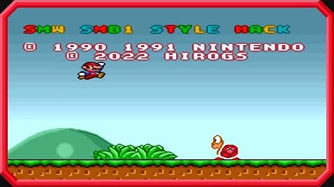 (old version) Super Mario World: SMB1 Style 🍄 Mario [100%/Hack/Playthrough/English/HD] +Credits