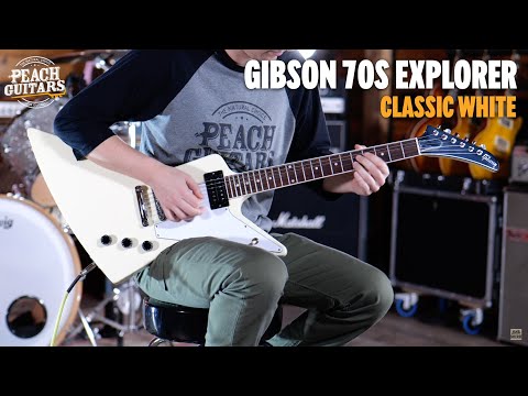 No Talking...Just Tones | Gibson 70s Explorer Classic White