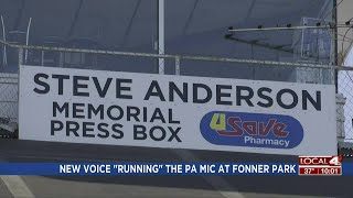 New voice “running” the PA microphone at Fonner Park