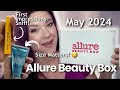 May 2024 allure beauty box unboxing poets of berlin perfume money hair mask  more