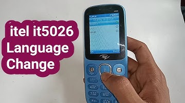 itel it5026 language change settings