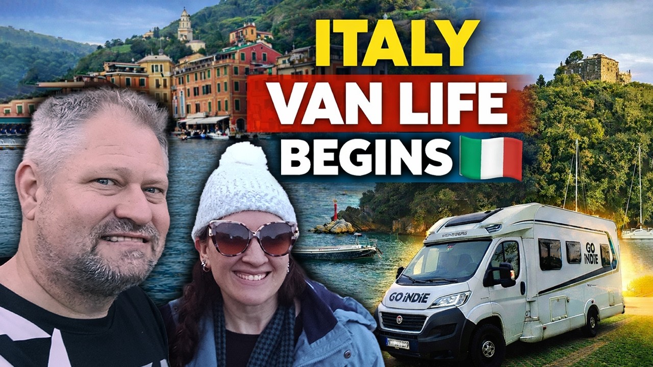 💛  Italy Van Life Adventure | Narrow Roads, Wine Farms & Portofino!
