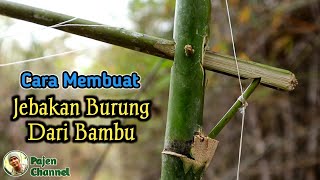 Cara Membuat Jebakan Burung Dari Bambu