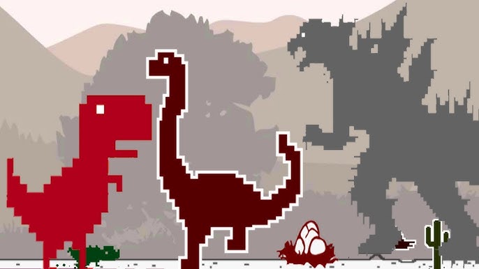 Chrome Dino, The Dinosaur Game, T-Rex Game Tapestry by Zen20