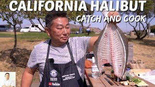 California Halibut (Parasite Infected) | Catch and Cook (2 Ways)