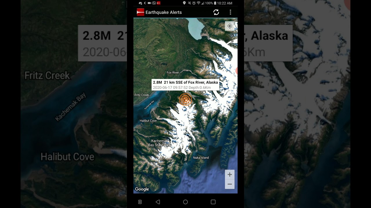 2.8 Earthquake Fox River, Alaska 61720 YouTube