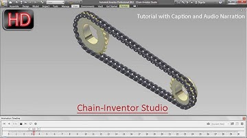 Chain-Inventor Studio-Autodesk Inventor (with caption and audio narration)