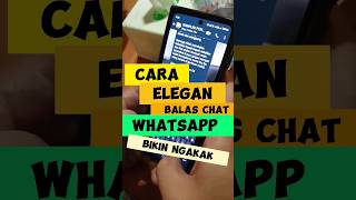 Balas chat whatsapp pake emot reaksi adalah jalan ninjaku #bapack2julid #whatsapp