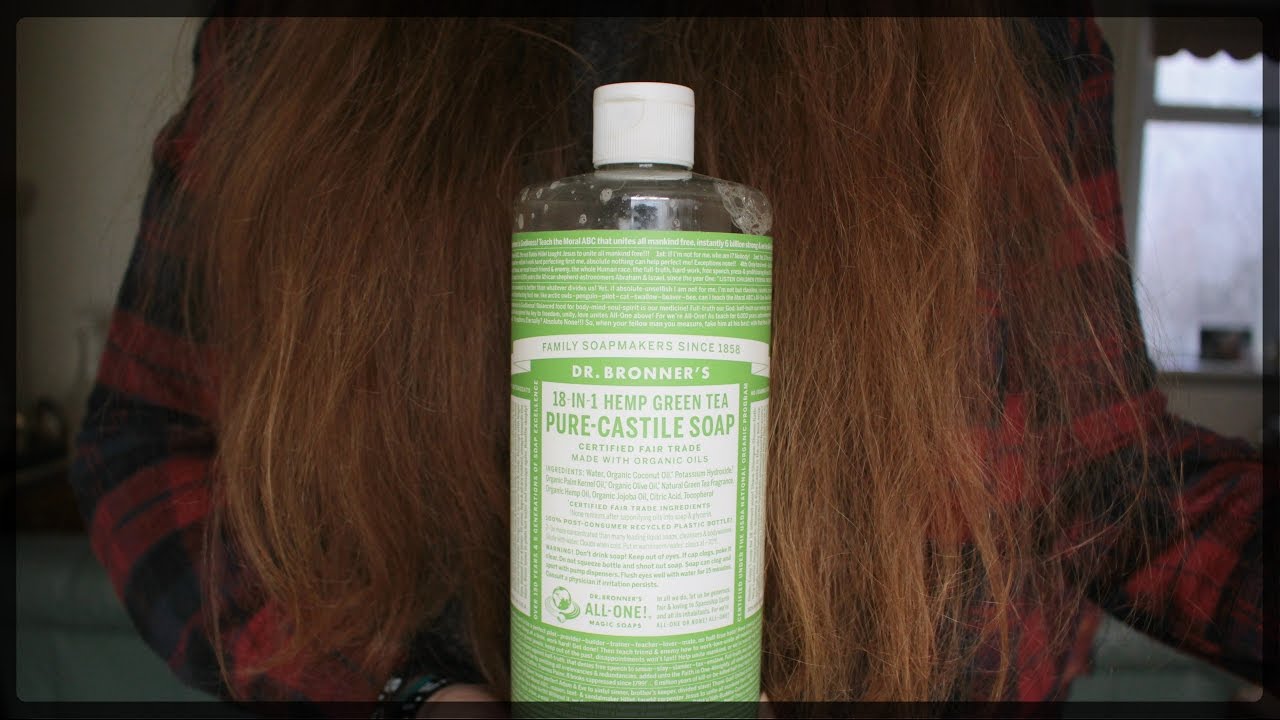No Shampoo Using Dr Bronners Instead Youtube