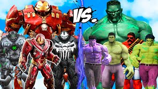 Team Hulk vs Team Hulkbuster | Immortal Hulk vs Hulkbuster | Savage Hulk vs Hulkbuster - Epic Battle