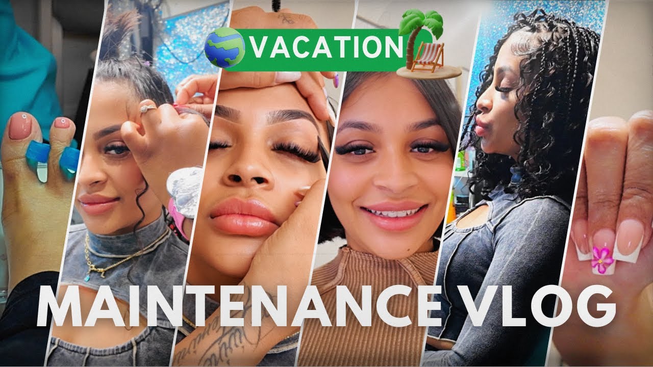 Maintenance Vlog Before Vacation✈️ | Boho Bob, Kitty Wax 👀, Gel X Nails 💅, Cashmere Lashes + More