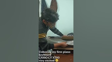 UNBOXING MY FIRST PIANO KEYBOARD     CASIO CT X700.       😃🥳.         20/03/23.#piano#casio ctx700#