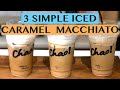 EASY ICED CARAMEL MACCHIATO: USING FRENCH PRESS COFFEE, INSTANT COFFEE & ESPRESSO SHOTS  - 16OZ CUPS