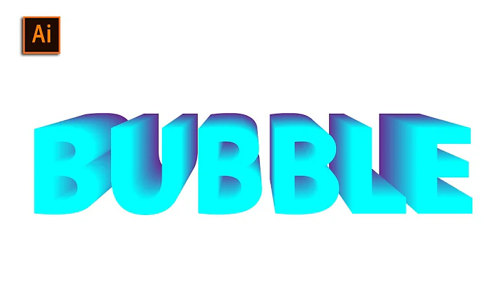 How to design 3D text effect with blend tool | illustrator tutorial #howto #illustratortutorial