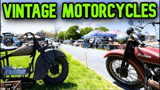 AMCA Motorcycle Swap Meet Walkthrough  Antique Bikes Galore!