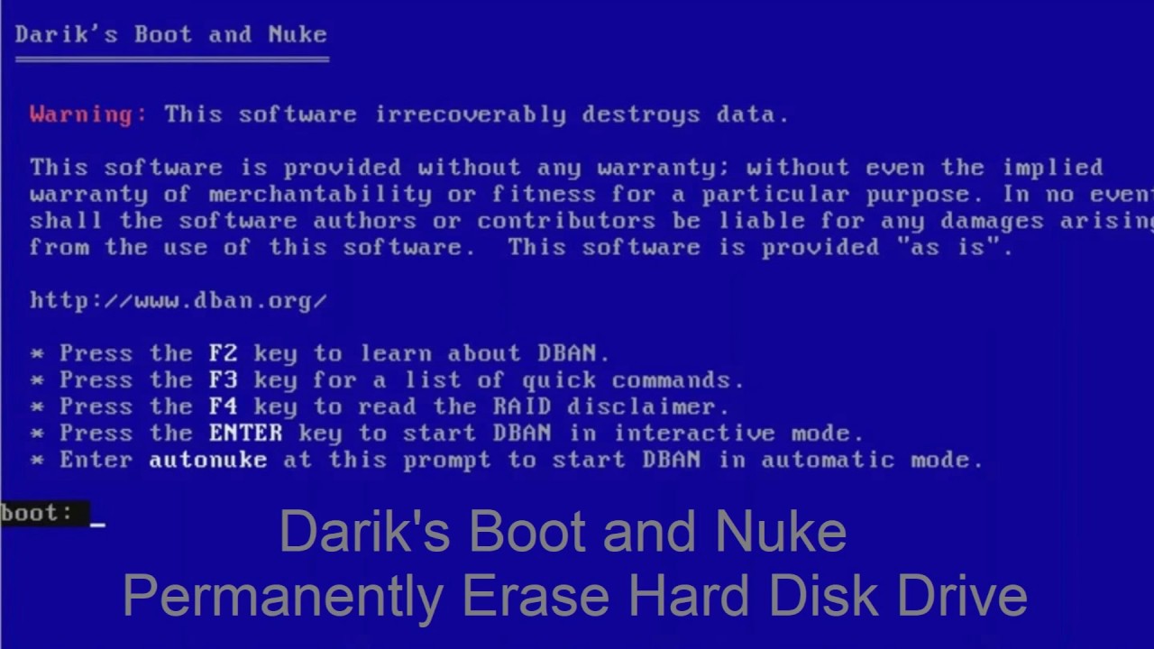 Formater Un Disque Dur De Facon Irreversible Avec Dban Youtube