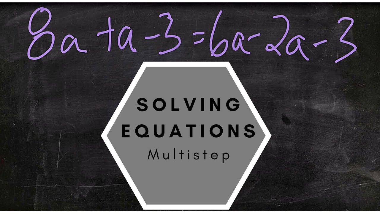 Solving equations with variables on both sides - YouTube