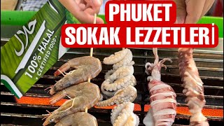 Phuket sokak lezzetleri. Turistler burada sıraya giriyor. \