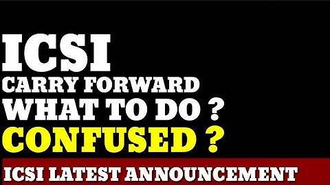 CS Students : Whether to go for  Carry Forward or not ? What to Do ?