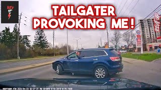 Tailgater Provokes & Blocks Me| Hit and Run | Bad Drivers, Brake Check | Instant Karma Dashcam 576