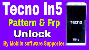 Pattern & Frp Unlock Tecno In5 Without Box With SP Flash Tool