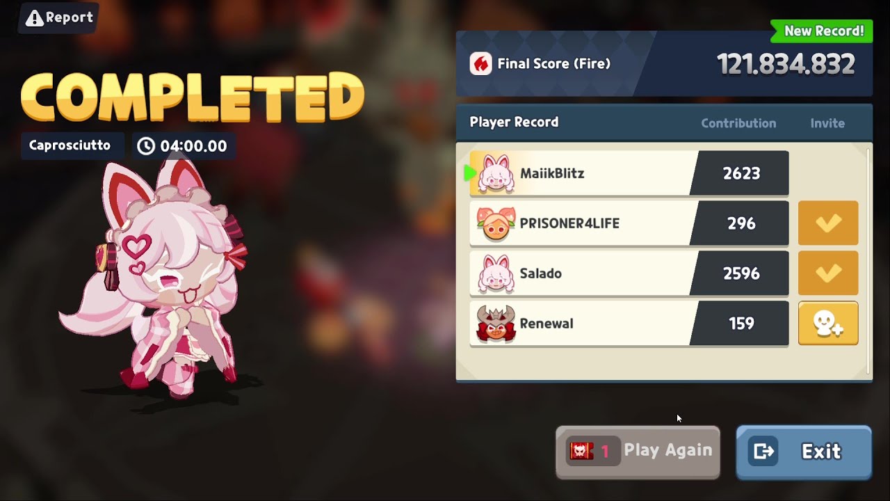 CookieRun Tower of Adventures | Champion Raids | 121.8M Fire Team