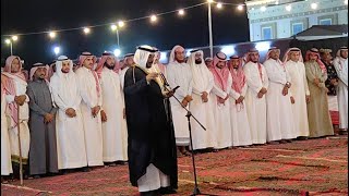 صف قبيلة القصادة المتقدم في حفل زواج الشاعر مهدلي عارجي قناة الفارسي الرحال