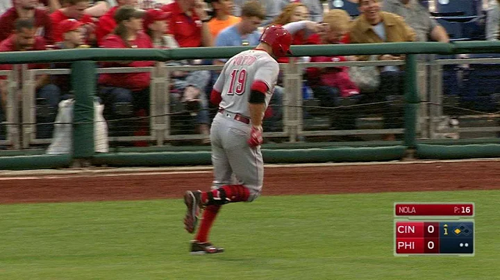 CIN@PHI: Votto plates Hamilton on RBI groundout