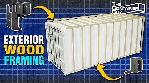 Transforming Shipping Containers with Wood Stud Brackets - DIY!